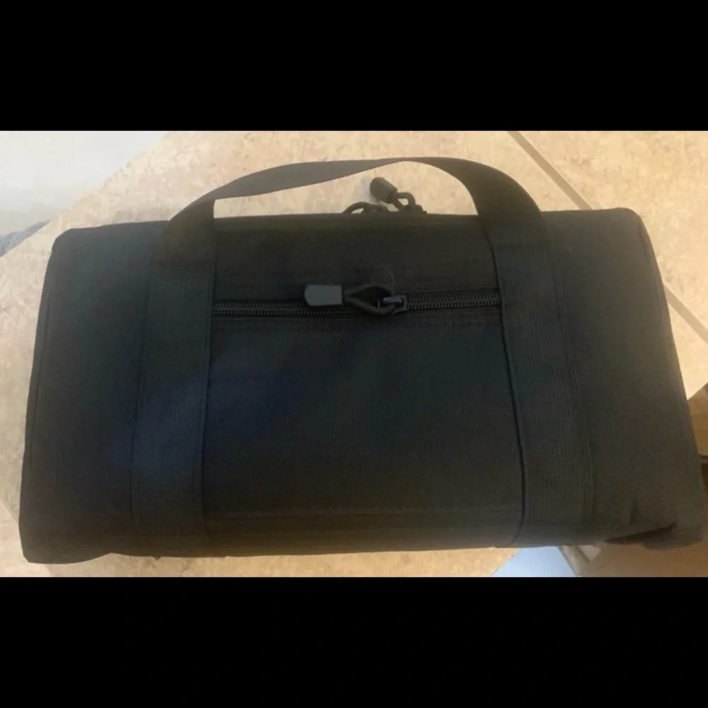 New! “HYOOG” Black  Men's Travel Bags. Set of Three Bags. Measure 13” x 7” x 3”